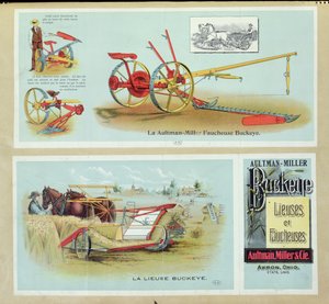 Julistemainos Aultman-Miller Buckeye Binders and Reapers, 1800-luvun loppu tekijältä French School