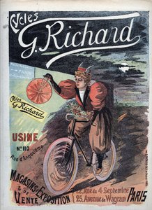 Julisteet "George Richard Cycles" Paris 1895 French School tekijältä French School