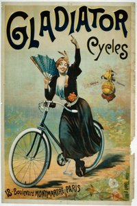 Mainosjuliste Gladiator Cycles, Boulevard Montmartre, Pariisi