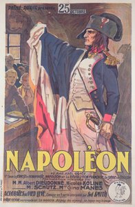 Napoleon-elokuvaa mainostava juliste, kirjoittanut Abel Gance