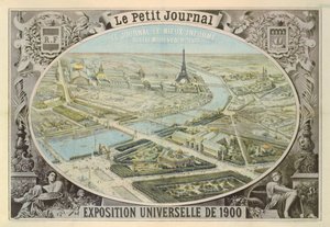 Le Petit Journalin juliste, joka mainostaa Exposition Universelle -näyttelyä Pariisissa, 1900