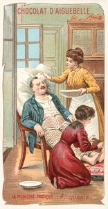 Käytännön lääketiede - apopleksia (chromolitho) tekijältä French School