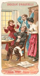 Käytännön lääketiede - myrkytys (chromolitho) tekijältä French School