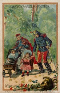 Lastenvaunut (chromolitho) tekijältä French School