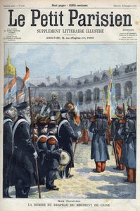 Kenraali Faure Biguet (Faure-Biguet) esitteli Kiinan rykmentin lipun kenraali Arnoux