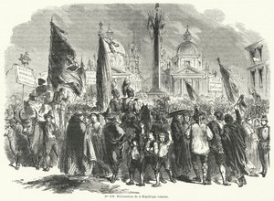Rooman tasavallan julistus, Italia, 9. helmikuuta 1849 tekijältä French School