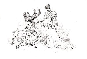 Ruy Blasin (1838) tuotantovihkonen, Victor Hugo (1802-85), 1880 (kynä ja muste paperille) tekijältä French School