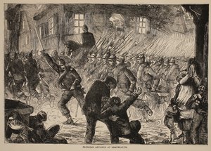 Preussin eteneminen Gravelottessa, esimerkki Cassellsin historiasta Ranskan ja Saksan välisestä sodasta, 1870-1871 tekijältä French School
