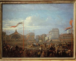 Kuningatar Victoria (1819-1901) saapuu Gare de l