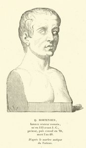 Quintus Hortensius, roomalainen konservatiivipoliitikko ja puhuja (kaiverrus) tekijältä French School