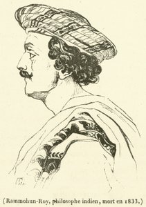 Rammohun-Roy, intialainen filosofi, kuoli vuonna 1833 (kaiverrus) tekijältä French School