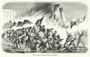 Kapinalliset ajoivat itävaltalaisia pois Bolognasta, Italiasta, 1848 tekijältä French School