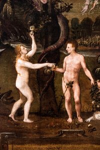 Uskonnollinen allegoria Pyhien viattomien viattomien teemasta, yksityiskohta tekijältä French School