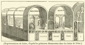 Representation de bains (kaiverrus) tekijältä French School