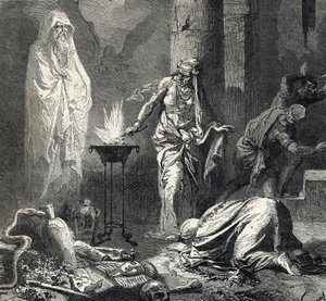 Edustus Endorin noidan (tai Pythonisse of Endorin), Samuelin ensimmäisessä kirjassa (Raamattu) mainitusta kanaanilaiskylästä, jossa on talisman, jolla hän kutsuu profeetta Samuelin haamuksi. Hän päätti hiljattain kuningas Saulin pyynnöstä. Isr tekijältä French School