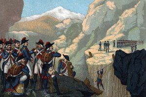 Reservarmeijan kampanja vuonna 1800: Kenraali Bethencourtin Simplonin läpikulku toukokuussa 1800. tekijältä French School