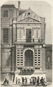 Kaarle IX:nä tunnettujen ikkunoiden entisöinti Louvressa 1800-luvulla – Edmond Texierin kaiverrus Tableau-de-Parisissa 1852 tekijältä French School
