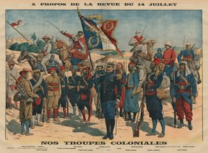 Katsaus 14. heinäkuuta, Our Colonial Troops, kuvitus 