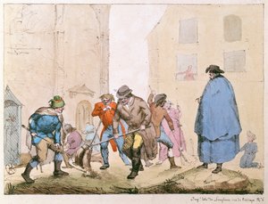 Tienlakaisukoneet Pariisissa, noin 1820 tekijältä French School