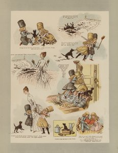 Robinson Crusoe (väri litho) tekijältä French School