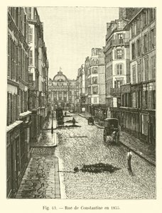 Rue de Constantine vuonna 1855 tekijältä French School