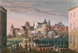 Keisarillisten joukkojen ryntäys Hoschtiin, 28. elokuuta 1800 tekijältä French School