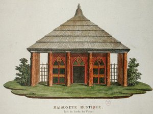 Maalaismainen talo Jardin des Plantesissa, Pariisissa tekijältä French School