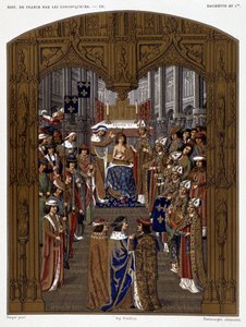 Kaarle VI:n kruunajaiset (1380) - teoksessa "Les Chroniqueurs de l