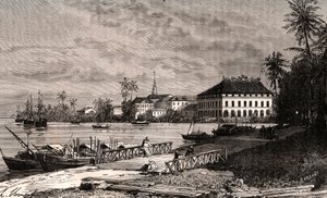 Saigon - Vietnam - Ho-Chi-Minh City (Ho Chi Minh City) - kaiverrus "La France illustree: maantiede, historia, tilastohallinto" V.-A. Maltaanruskea. 1884 tekijältä French School