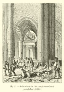 Saint-Germain lAuxerrois muutettiin ambulanssiksi, 1830 tekijältä French School