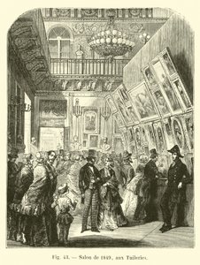 Salonki vuodelta 1849, Tuileriesissa tekijältä French School