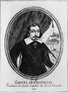 Samuel de Champlain (1570-1635), anonyymi kaiverrus. tekijältä French School