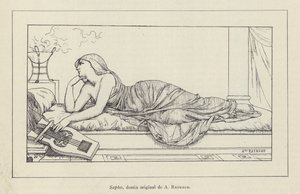 Sappho (litho) tekijältä French School