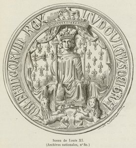 Ludvig XI:n sinetti (kaiverrus) tekijältä French School