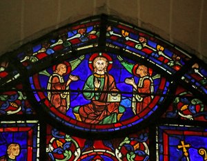 Kohtaus St. Martinin elämästä Chartresin katedraalista tekijältä French School