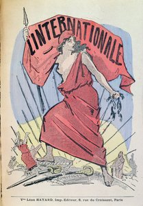 Nuotit kappaleelle LInternationale, n.1900 (värikaiverrus) tekijältä French School