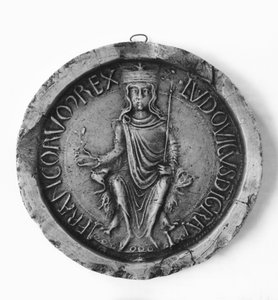 Ludvig VII:n sinetti (1120-80) 1175 tekijältä French School