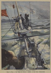 Etsi kadonnutta ranskalaista laivaa Vienne (väri litho) tekijältä French School