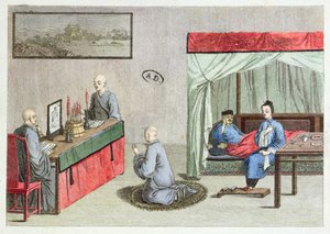 Sairaus alkuperäisen kiinalaisen painatuksen jälkeen, 1810 tekijältä French School