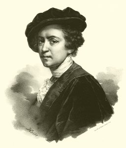 Sir Joshua Reynolds, muotokuva (kaiverrus) tekijältä French School