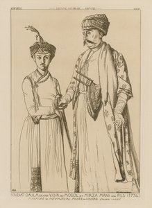 Soudiat Daula, mongolien suurvisiiri ja hänen poikansa Mirza Mani (1774)