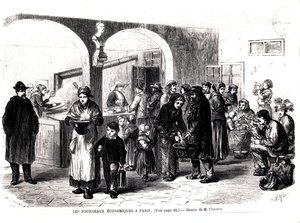 Keittokeittiö Pariisissa, n. 1860 tekijältä French School