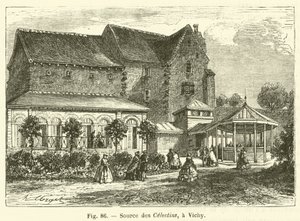 Lähde des Celestins, Vichy (kaiverrus) tekijältä French School