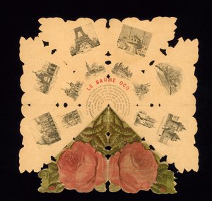 Matkamuisto Exposition Universelle 1889, Pariisi, Ranska (väri litho) tekijältä French School