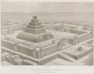 Square Assyrian temppeli tekijältä French School