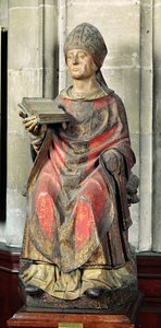 St. Germain (n. 380-448) Auxerren piispa (monivärinen puu)
