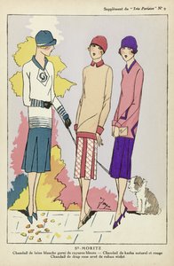 St Moritz, Tres Parisien, pub.1925 (pochoir-painatus). tekijältä French School