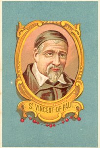 St Vincent-de-Paul (väri litho) tekijältä French School