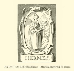 Alkemisti Hermes (kaiverrus) tekijältä French School