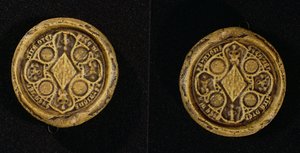 Bretagnen herttuattaren ja Goellon kreivitär Jeanne de Penthievren (1319-84) panssarinsinetti, 1369 tekijältä French School